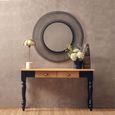 Kensington Townhouse Console Table - 2 Drawer - Antique Oak and Black