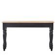 Kensington Townhouse Console Table - 2 Drawer - Antique Oak and Black