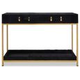 Kensington Townhouse Console Table - 2 Drawer - Black
