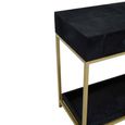 Kensington Townhouse Console Table - 2 Drawer - Black