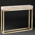 Kubo Console Table - Marble with Brass Base - Variation Available