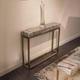 Kubo Console Table - Marble with Brass Base - Variation Available