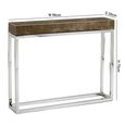 Kubo Console Table - Marble with Stainless Steel Base - Variation Available