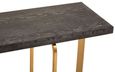 Lena Console Table - Dark Wood and Gold
