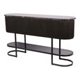 Belvedere Console Table - Black Marble - Oval