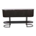 Belvedere Console Table - Black Marble - Oval