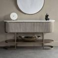 Belvedere Console Table - Marble Top - Oval