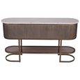 Belvedere Console Table - Marble Top - Oval