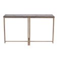 Dalston Console Table - Black Sandblasted Wood - Round