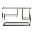 Deveraux Console Table - Glass and Bronze
