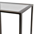 Deveraux Console Table - Glass and Bronze