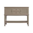 Lindon Hall Table - 2 Door - 2 Drawer - Taupe