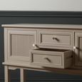 Lindon Hall Table - 2 Door - 2 Drawer - Taupe