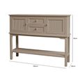 Lindon Hall Table - 2 Door - 2 Drawer - Taupe