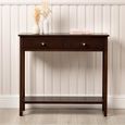 Lindon Console Table - 2 Drawer - Walnut