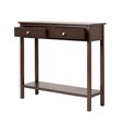 Lindon Console Table - 2 Drawer - Walnut