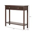 Lindon Console Table - 2 Drawer - Walnut