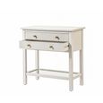 Lindon Console Table - 2 Drawer - Small - White