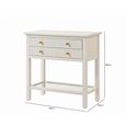 Lindon Console Table - 2 Drawer - Small - White