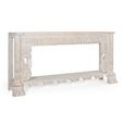 Lomax Console Table - White Carved Mango Wood - Large