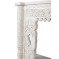 Lomax Console Table - White Carved Mango Wood - Large