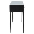 Luxor Console Table - Black and Grey Pine Wood - 3 Drawer