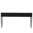 Luxor Console Table - Black and Grey Pine Wood - 3 Drawer