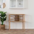 Manaus Console Table - Shelf - Natural - Bamboo