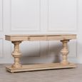 Mango Wood Console Table - 2 Drawer - Large