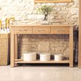 Mobel Oak Console Table