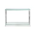 Miami Console Table - 120cm - Glass and Chrome