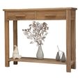 Opus Console Table - 2 Drawer - Oak