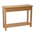 Opus Console Table - 2 Drawer - Oak