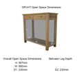 Opus Console Table - 2 Drawer - Oak