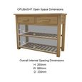 Opus Console Table with Baskets - 2 Drawer - Oak