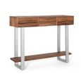 Monza Natural Acacia Wood - 3 Drawer Console Table