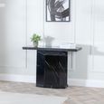 Naples Black Marble Console Table
