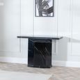 Naples Black Marble Console Table