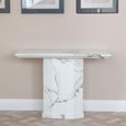 Naples White Marble Console Table