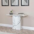 Naples White Marble Console Table