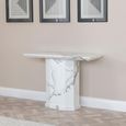 Naples White Marble Console Table
