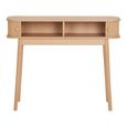 Nikko Console Table - 2 Door - Curved - Fluted - Pine Wood
