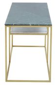 Nirav Console Table - Marble with Gold Base