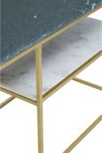 Nirav Console Table - Marble with Gold Base