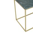 Nirav Console Table - Marble with Gold Base