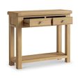 Normandy Console Table - 2 Drawer - Oak