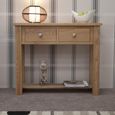 Torino Console Table - 2 Drawer - Oak