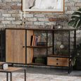 Ooki Reclaimed Wood Console Table - Open