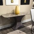 Opera Console Table - Marble with Wooden Base - Variation Available