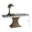 Opera Console Table - Marble with Wooden Base - Variation Available